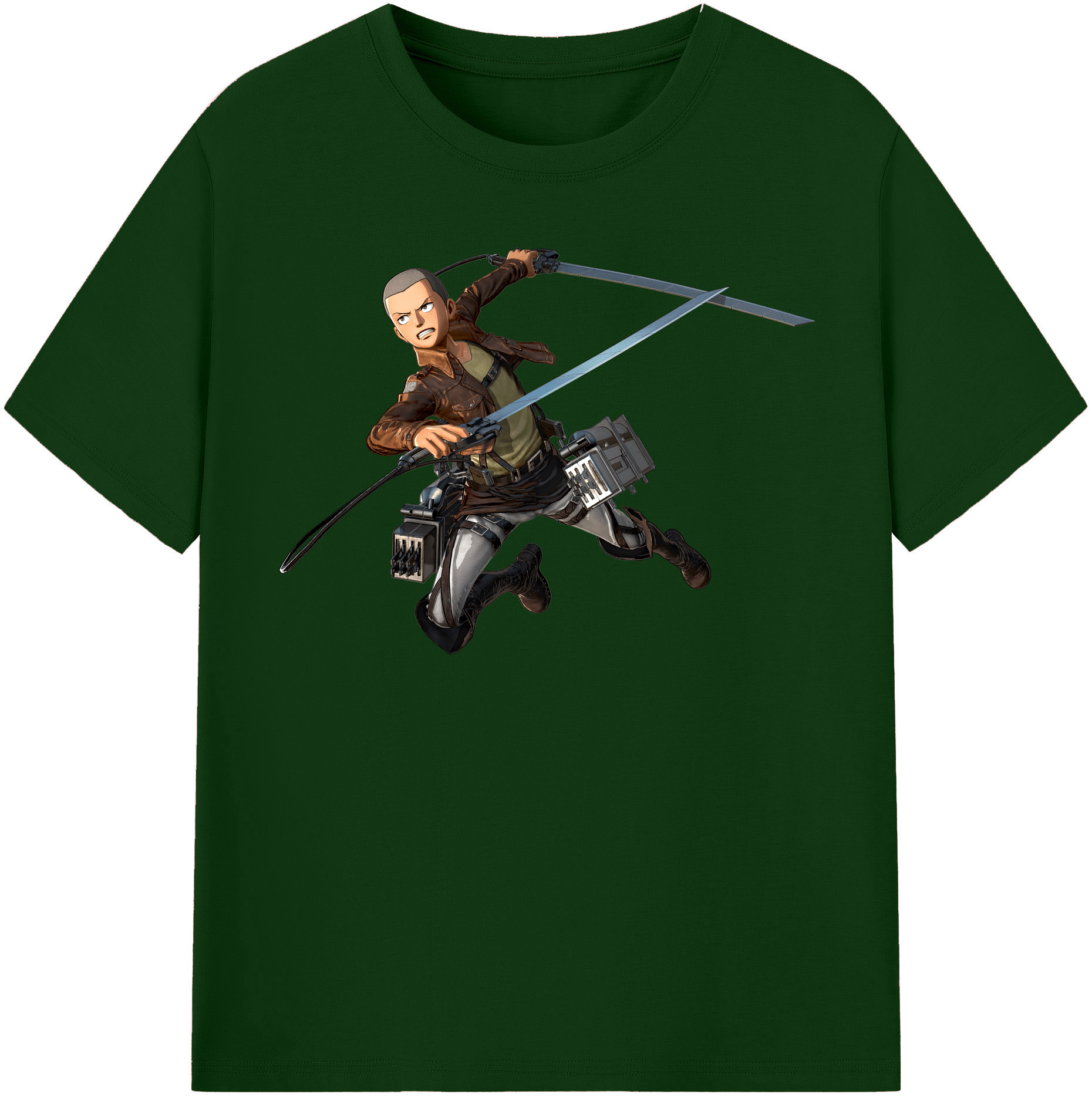（画像用） 進撃の巨人 コニー·スプリンガー Attack on Titan Connie Springer 綿100％半袖Tシャツ（フロントプリント）